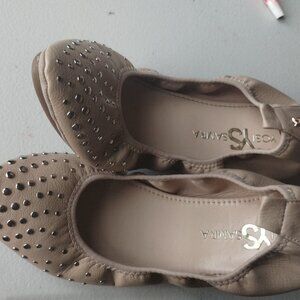 Yosi Samra Womens Vienna Pointed Toe Foldable Ballet Flat 8.5